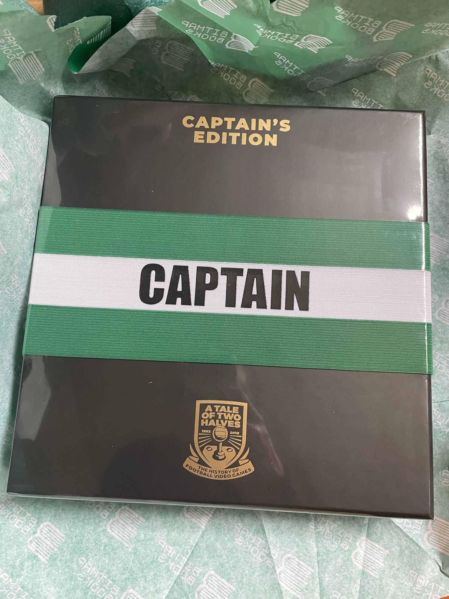 Book cover with a captain’s armband around it